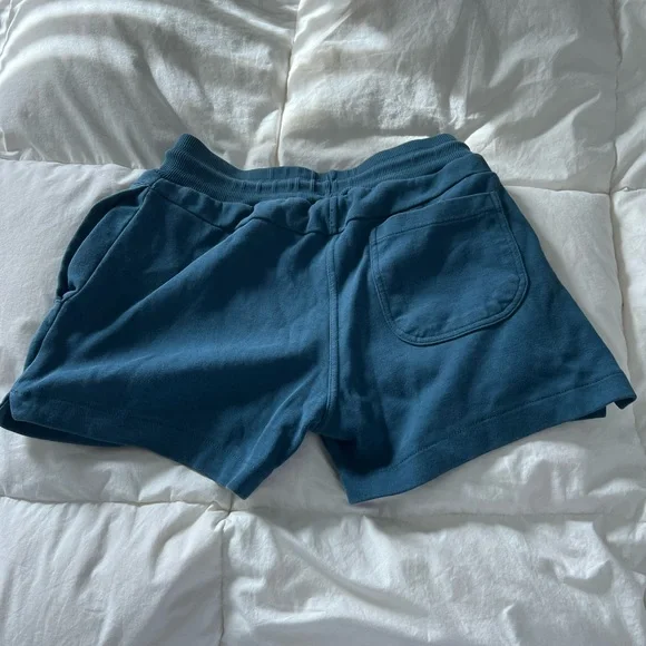 YoungLA Blue Athletic Shorts with Elastic Waistband and Drawstring - Picture 3 of 3